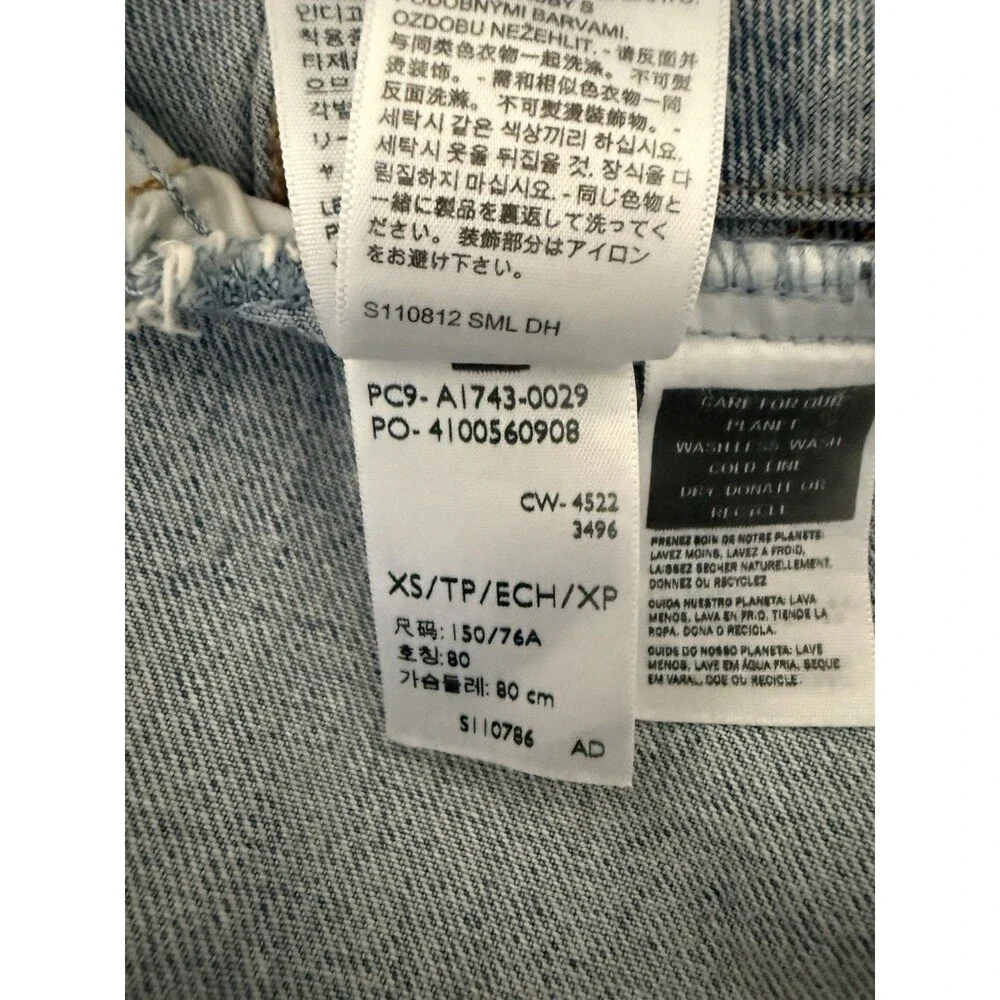 Levi’s 90’s Patchwork Denim Trucker Jacket Size XS NWT Light Wash Retro Relaxed